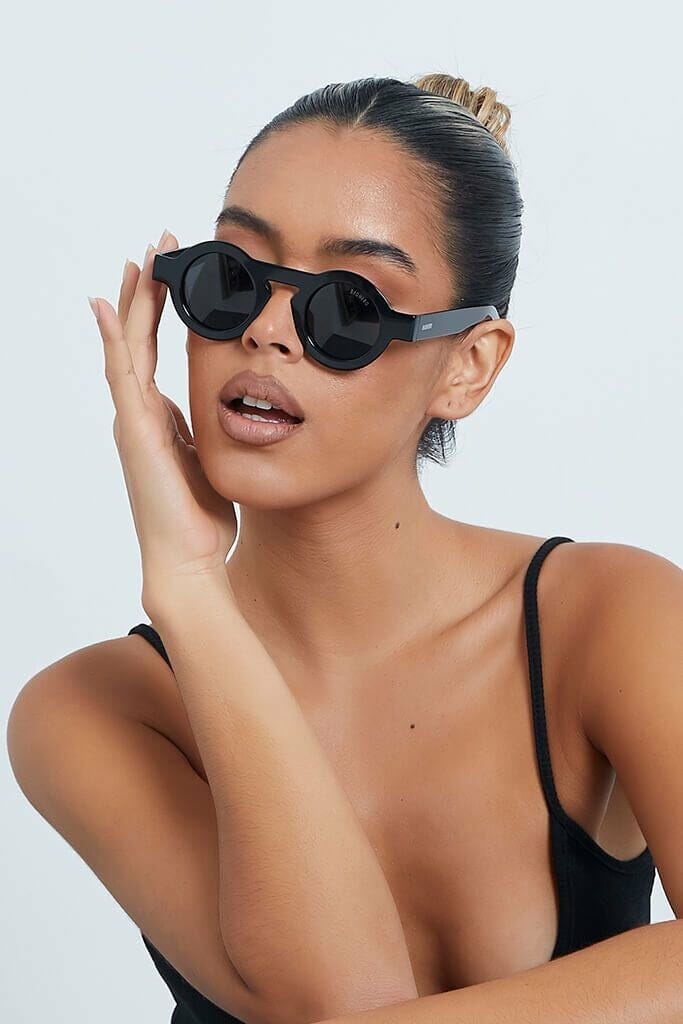 Black Badhero Good To Know Sunglasses With Black Lens - OS / BLACK