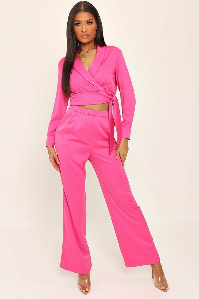 Fuchsia Tailored Trousers - 6 / PINK